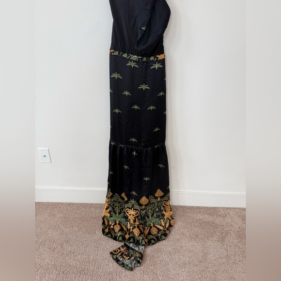Johanna Ortiz Black Mystical Activist Silk Maxi Dress 4 - Picture 8 of 14